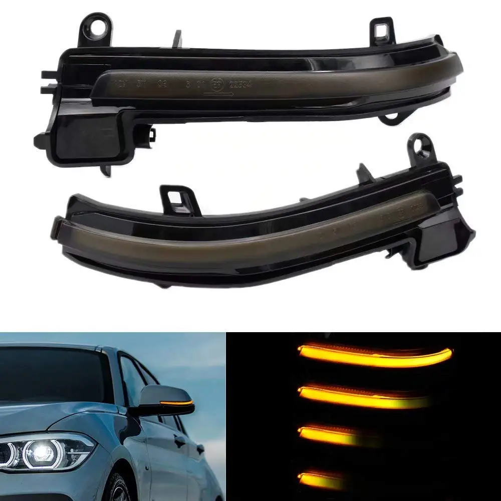 

Side Rearview Mirror Indicator Blinker Light Dynamic Turn Signal For BMW 4 3 2 1 Series X1 LED light