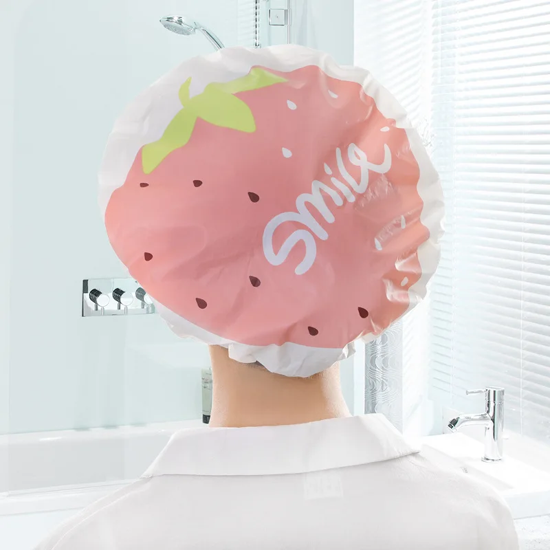 

12PC Shower Cap Women Waterproof Bath Caps Resuable Elastic Shower Bath Cap Waterproof Unisex Hat Saunas Spa Hair Protective Cap