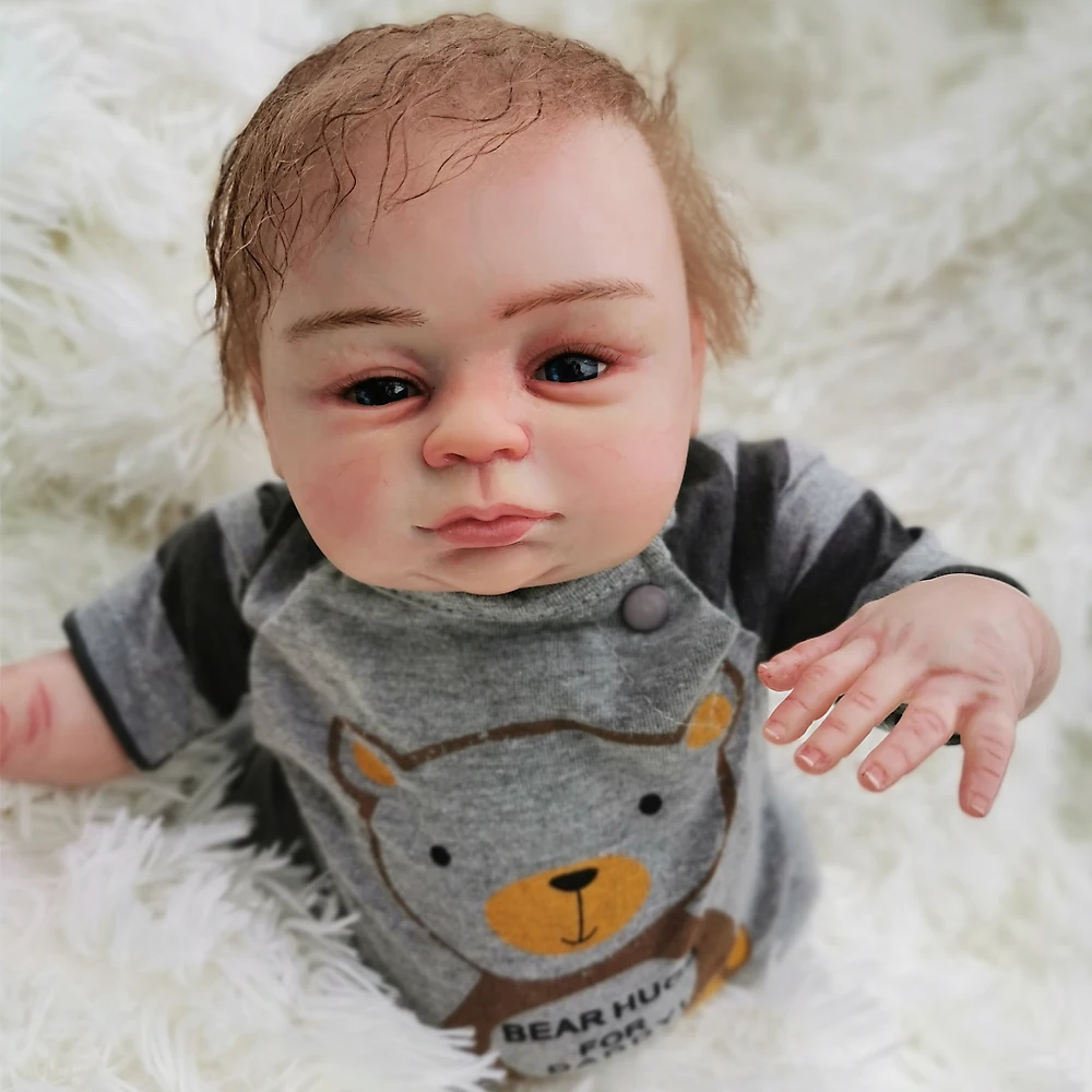 Высокое качество силикона reborn baby doll real bebe Reborn Новорожденные куклы 18 дюймов детальная краска дети reborn игрушки подарки