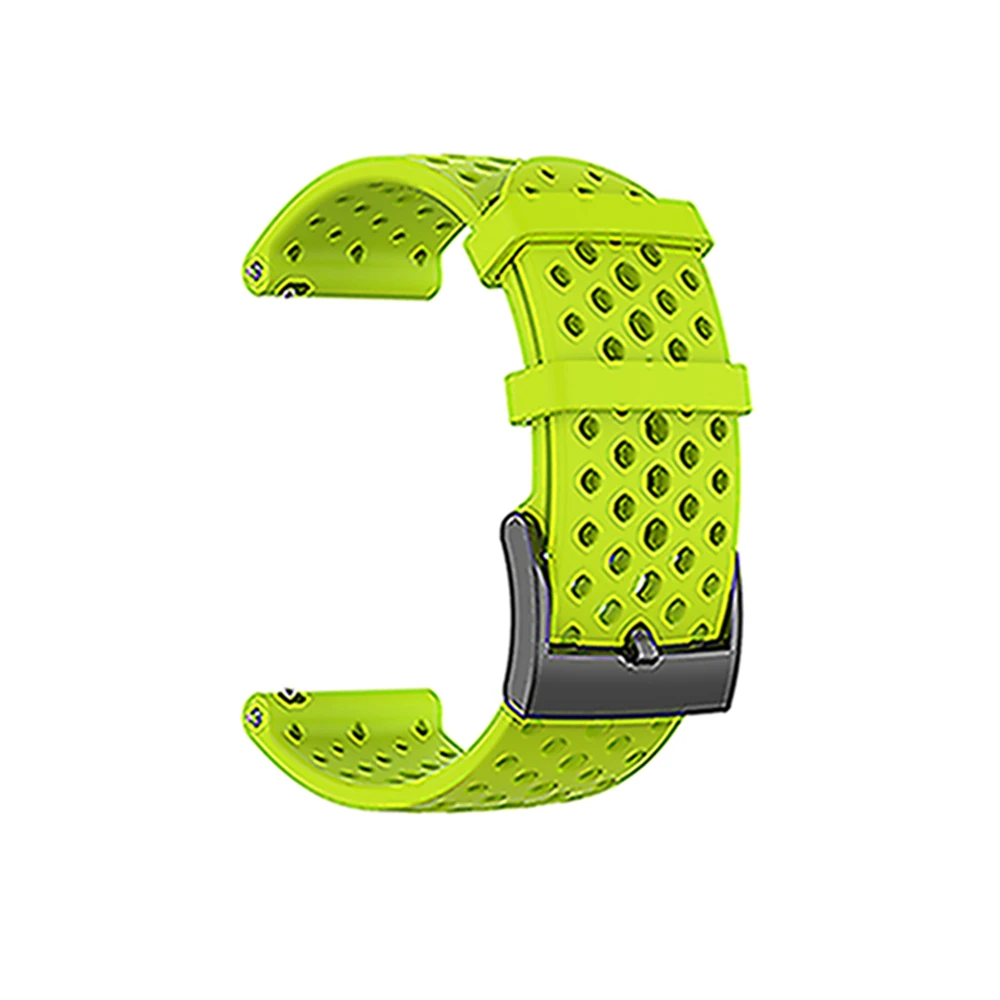 Lime 24 мм силиконовый ремешок для часов цветной спортивный браслет для Suunto Spartan Sport/Sport наручные часы hr для Suunto9 baro/D5 ремешок для браслета - Цвет: Lime