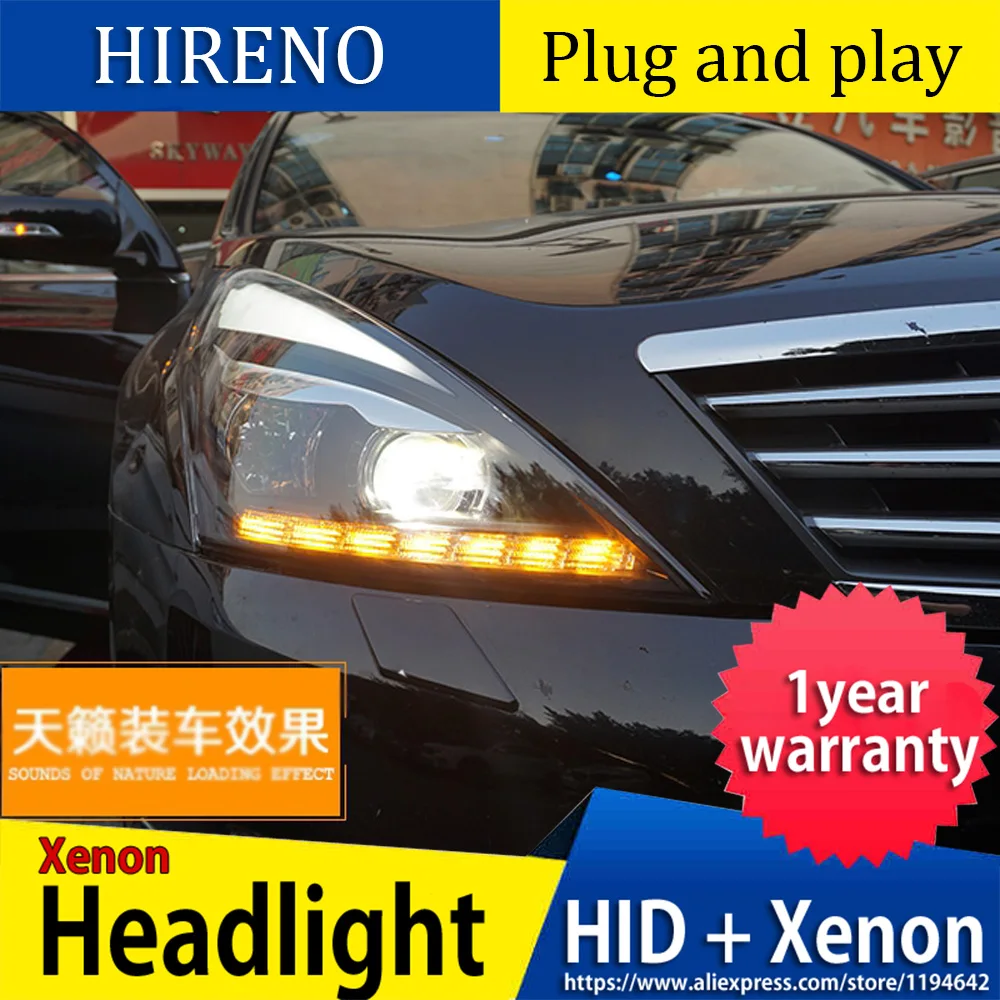 Car Styling for Nissan Teana Headlights 2008-2011 Altima LED Headlight DRL Bi Xenon Lens High Low Beam Parking Fog Lamp
