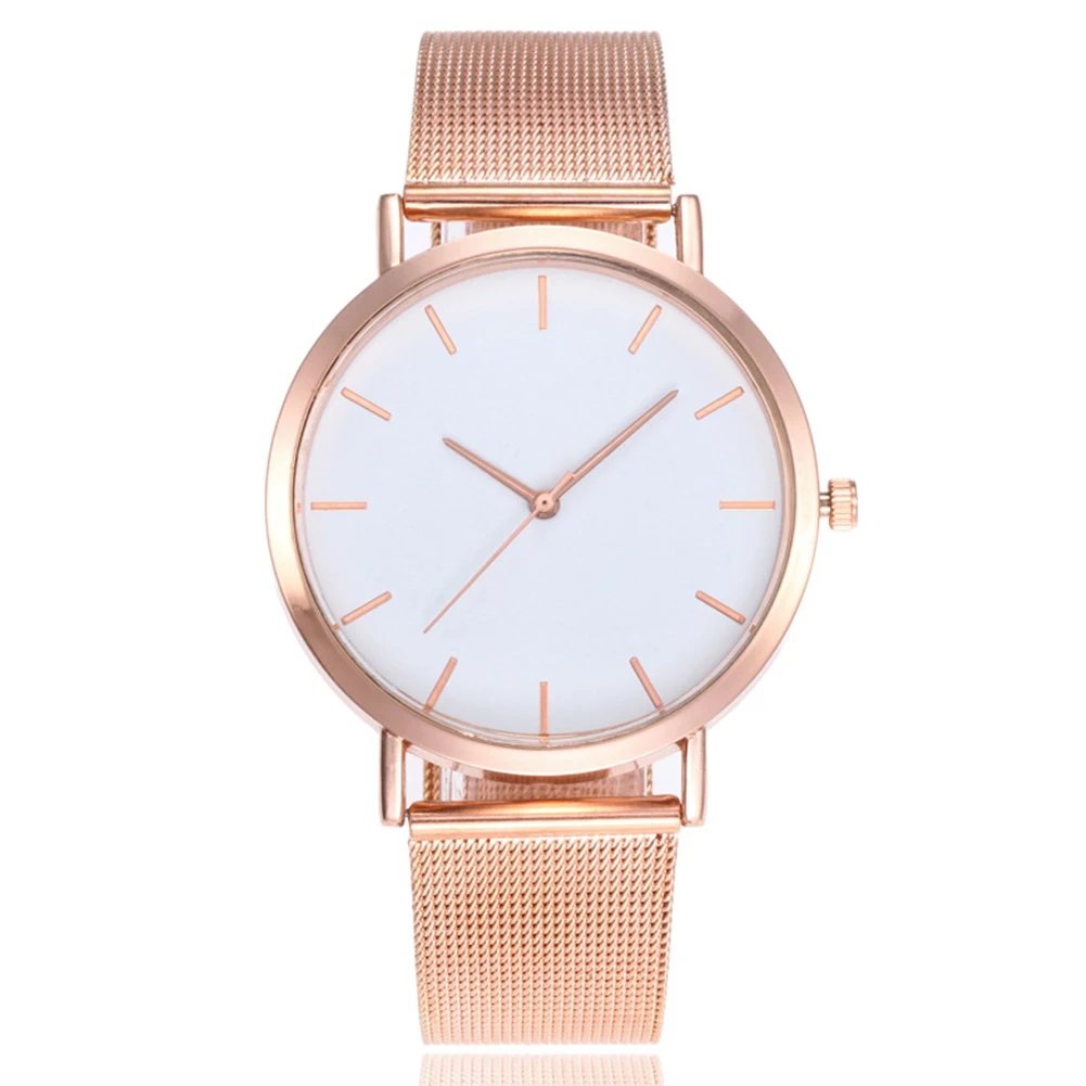 

Women Casual Watch Stainless Steel Strap Ladies Wrist Quartz Clock Mesh Wrist Watch