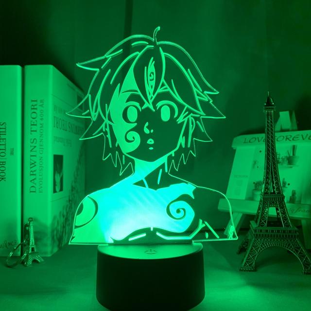 THE SEVEN DEADLY SINS THEMED 3D LED LAMP (10 VARIAN)