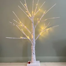LED Birch Tree Easter Egg Tree in Door Decoration Battery Powered 60cm 24led for Bunny Egg Hanging Decor