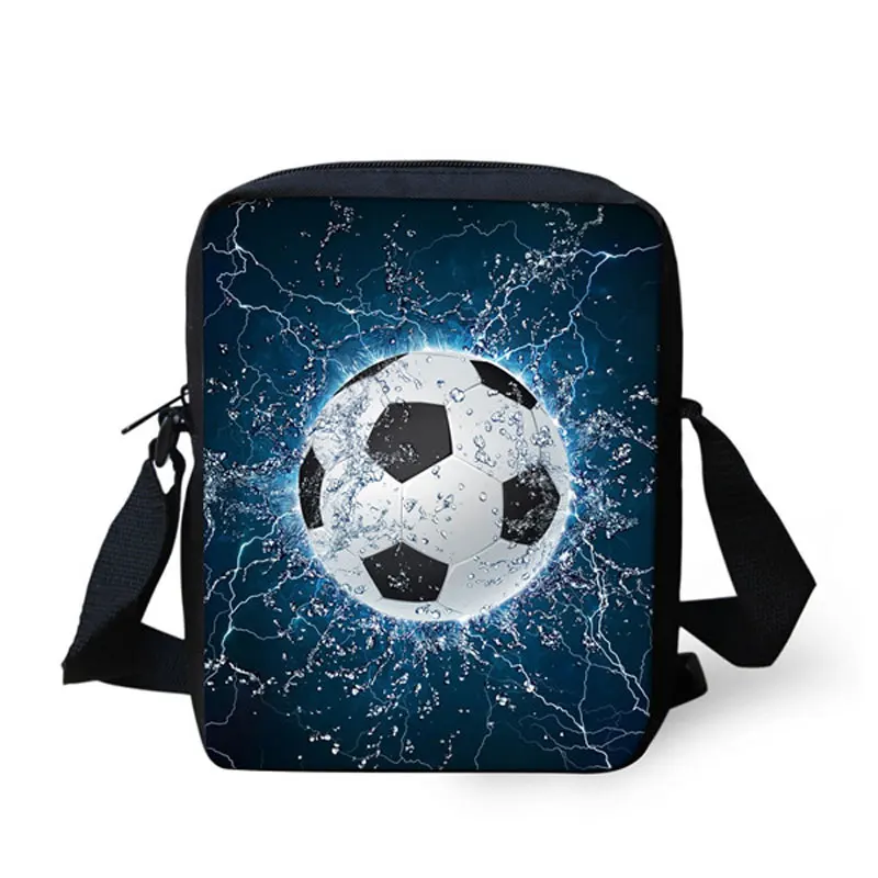 Детские 3D Льда и Огня Soccerly/Ножной Мяч Узор Рюкзак ортопедический рюкзак для мальчиков Дети повседневные школьные сумки для книг 3 шт./компл - Цвет: HYQ031E