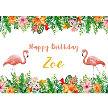 

Flamingo Backdrop Birthday Party Background Pink Folral Photo Backdrop Spring Banner Photography backdrop