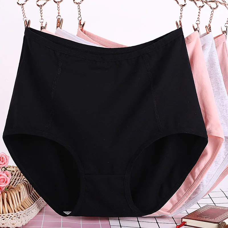 Plus Size XL-6XL  High Waist Women Underwear Pure Cotton  Comfortable Female Briefs Panties Solid Culotte  big size Shorts