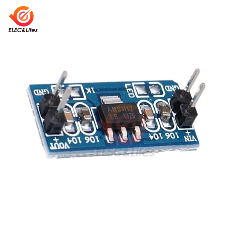 5 шт. AMS1117 4,5 V-7 V до 3,3 V DC-DC шаг DownPower трансформатор конвертер Напряжение регулятор понижающий преобразователь модуль