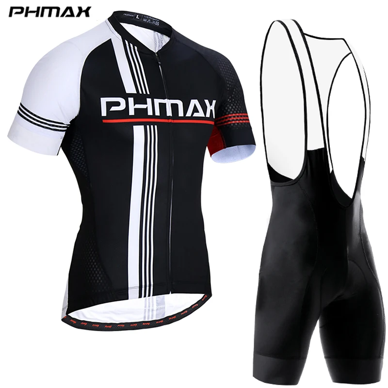 PHMAX Pro комплект для велоспорта летняя одежда для велоспорта Спортивная одежда для горного велосипеда одежда для велоспорта Майо Ciclismo комплект из Джерси для мужчин - Цвет: Bib Cycling Set