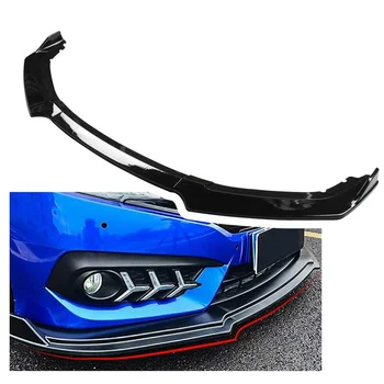 

3Pcs Black Front Bumper Body Kit Spoiler Lip For 2016-2019 Honda Civic