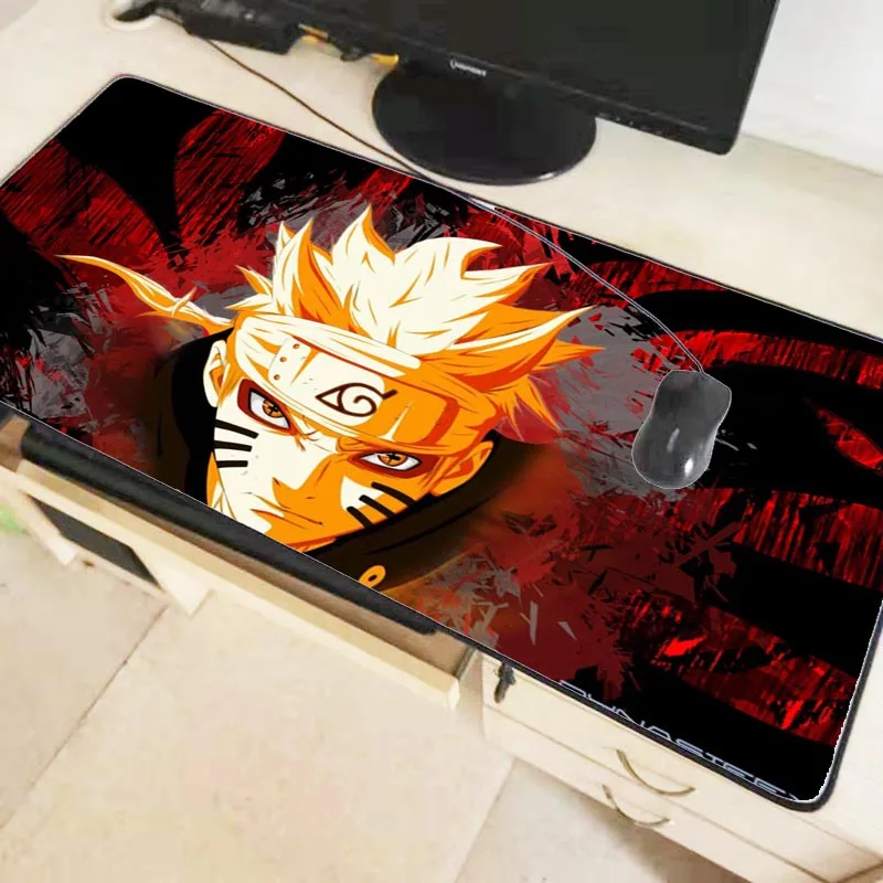  Anime Japan Naruto Print Locking Edge PC Computer Gaming Mouse Pad XXL Rubber Mat for LOL Dota 2 fo