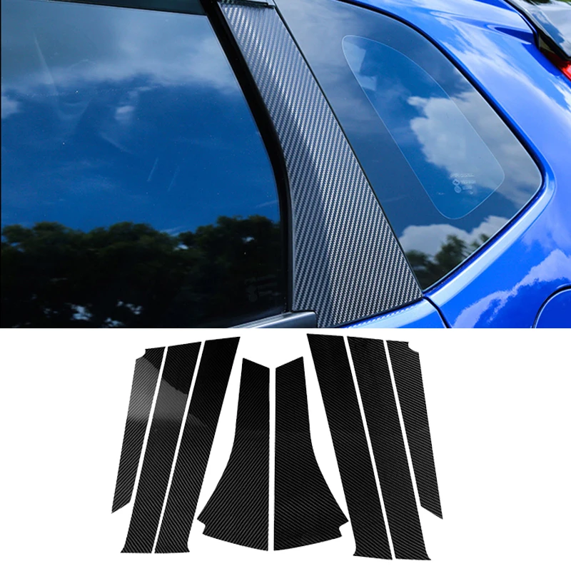 Авто черное окно столб столба крышка колонки Накладка для Honda Fit Jazz GK5 3RD GEN