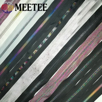 

4Meters 3# 5# Nylon Resin Zipper for Sewing Zips Repair Jackets Coat Down Plastic Zippers DIY Leather Bags Garment Accessories