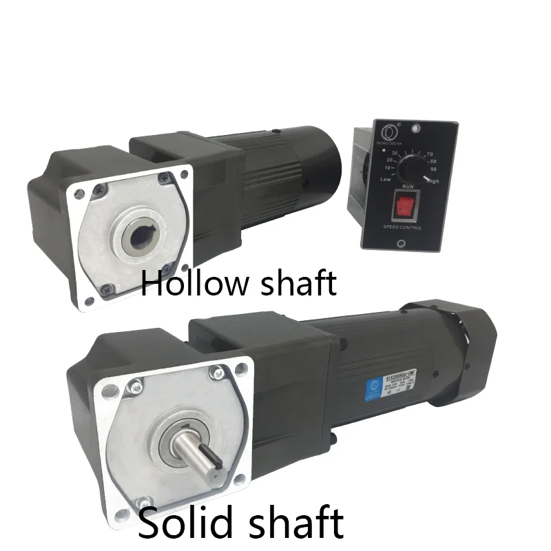 25W AC220V Right Angle Brake Gear Reducer Motor, Angle Speed Regulation Brake Motor + Speed Controller