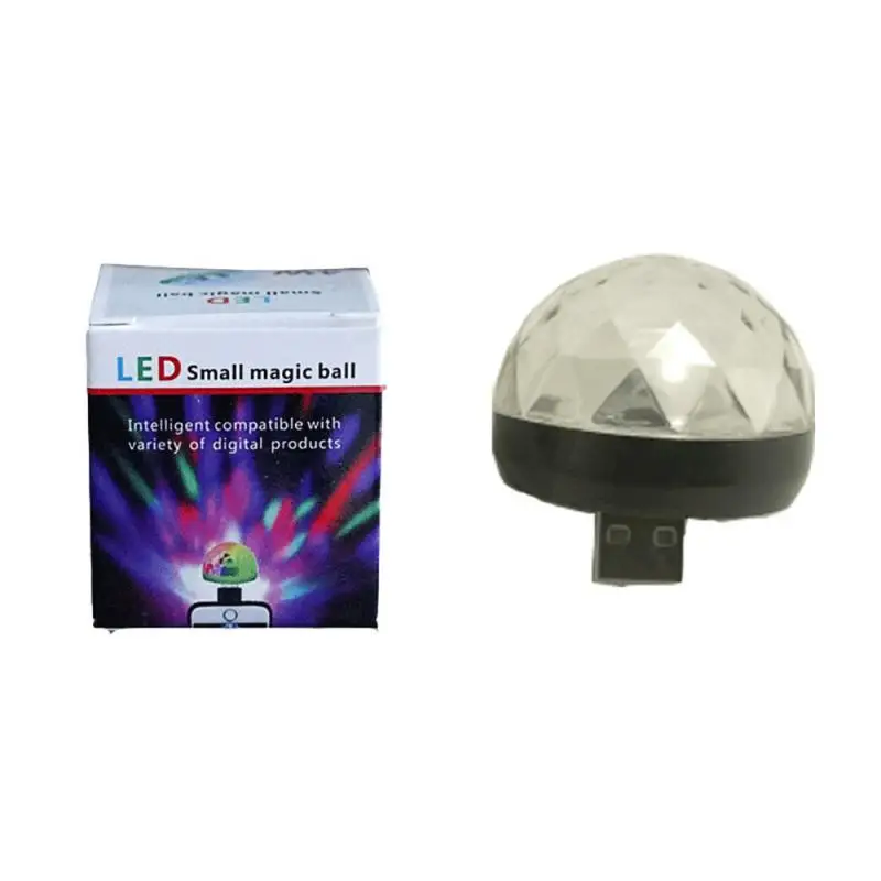 Black Светодиодный USB автомобильный атмосферный волшебный светильник DJ RGB Мини Красочный музыкальный звук контроль сцены диско неоновые лампы интерьерные домашние Вечерние - Испускаемый цвет: Black
