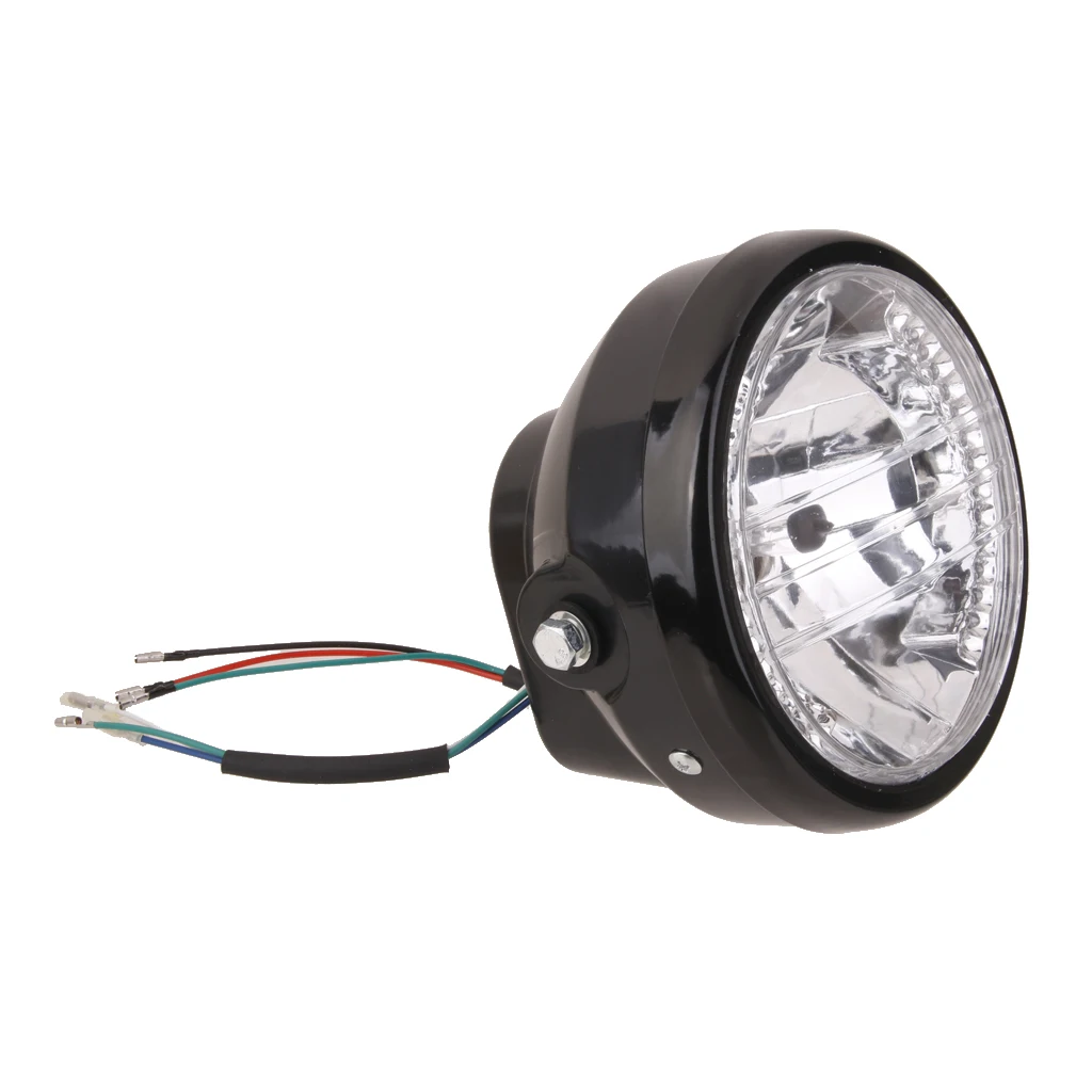 1 Piece 7' Projector Halogen Motorcycle White LED Halo Ring H4 Light Bulb Headlight 12V 35W LED light 