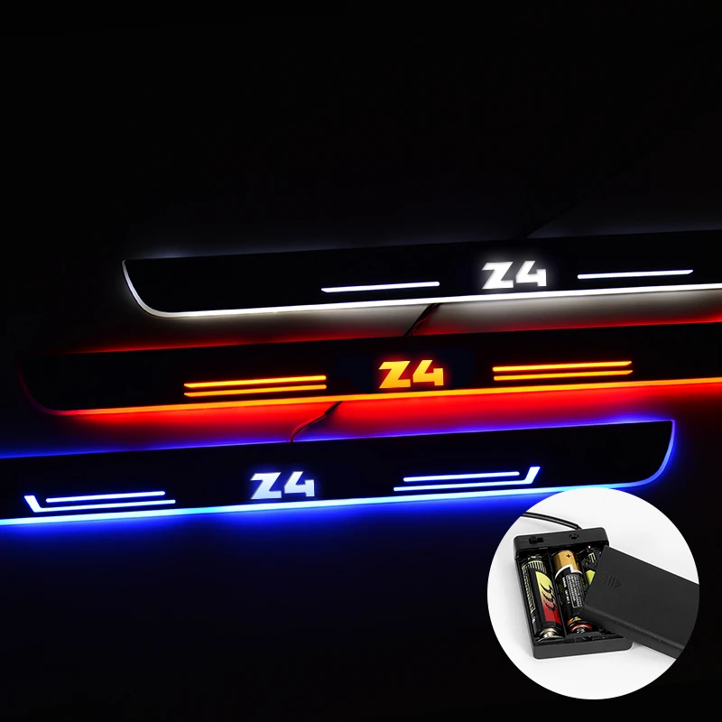 Led Door Sill For Bmw Z4 E85 E86 E89 G29 2003 2020 Streamed Light Scuff Plate Acrylic Battery Car Door Sill Accessories Nerf Bars Running Boards Aliexpress