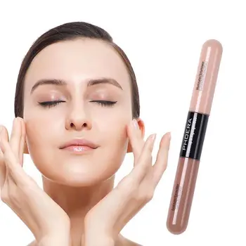 

Double Head 3D Highlighter Stick Face Makeup Concealer Texture Pen Foundation Cream Contour Pencil Stick O9R0