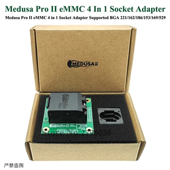 

100 % Original Medusa Pro II eMMC 4 in 1 Socket Adapter Supported BGA 221/162/186/153/169/529 Socket
