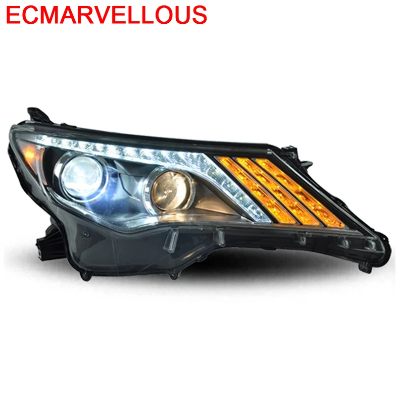 

Automobiles Parts Drl Side Turn Signal Cob Assessoires Luces Para Led Auto Headlights Car Lights Assembly FOR Toyota Rav4