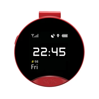 

S9 Elderly Smart GPS Positioning Locator Smart Pocket Watch Support Small SIM Phone Card Two-way Call SOS Red