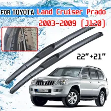 For Toyota Land Cruiser Prado J120 120 2003~2009 Accessories Front Windscreen Wiper Blade Brushes Wipers for Car 2004 2005 2008