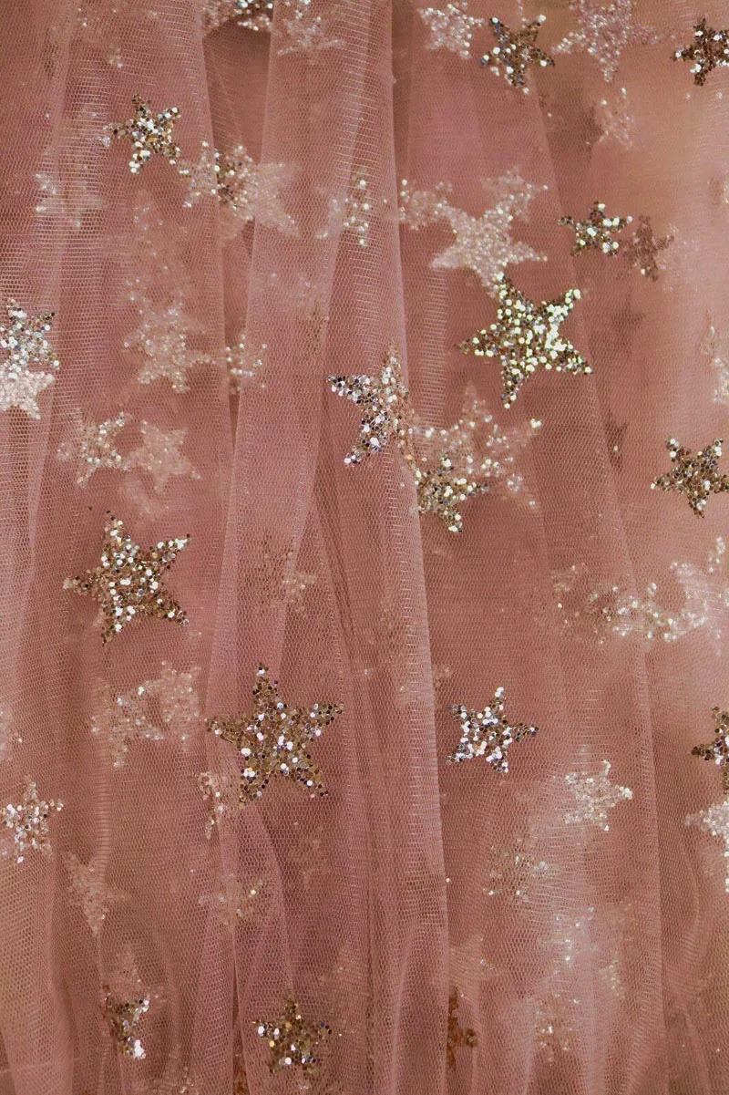 Женское Тюлевое тонкое платье на бретельках, прозрачное Сетчатое Прозрачное Бикини, повседневное шикарное пляжное платье макси со звездами