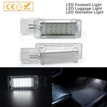

2PCS LED Door light Interior Light Courtesy Lamp Footwell Light for Caddy CC EOS Jetta Passat Polo Tiguan Touareg Seat Skoda