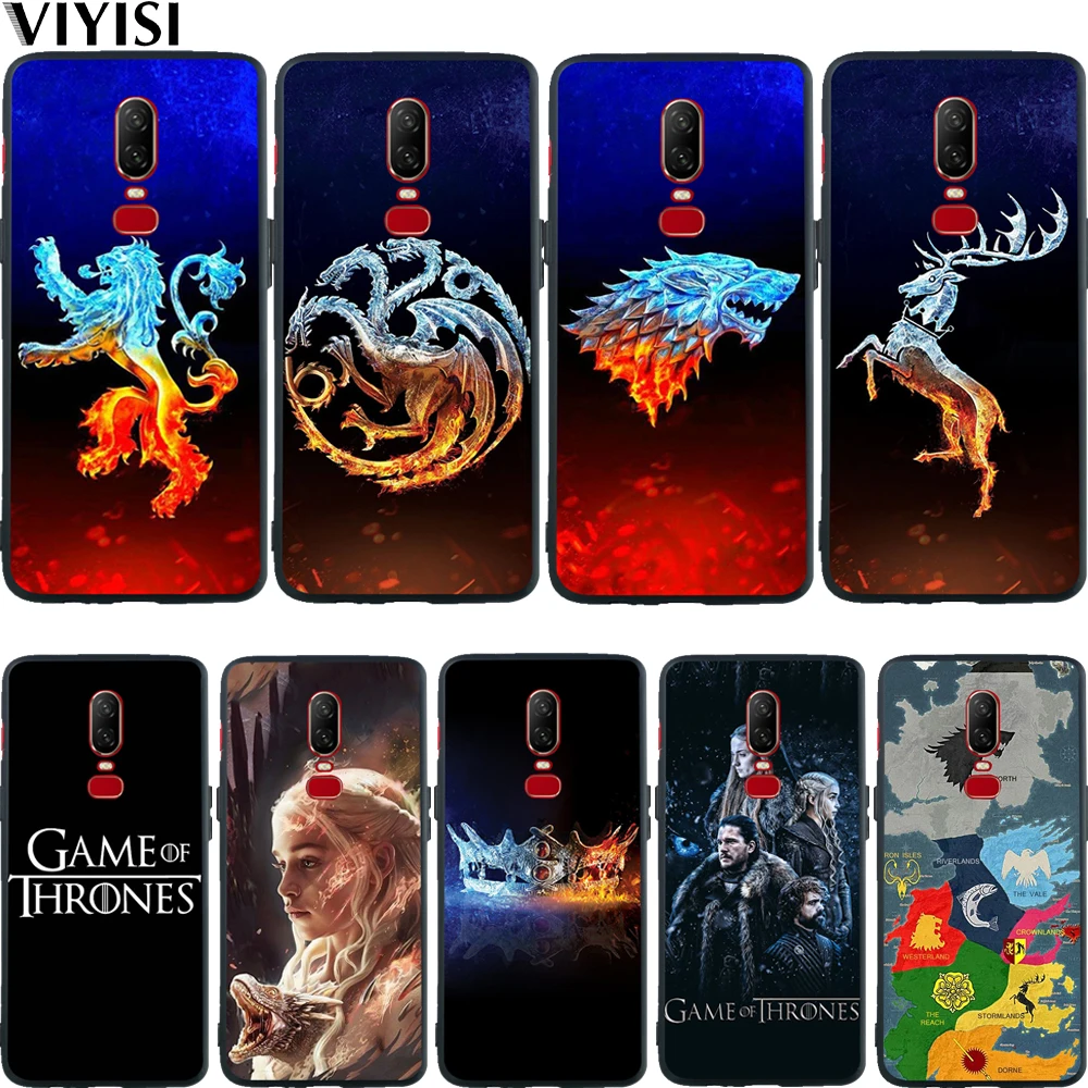 

Game Thrones Daenerys Dragon Phone Case For Oneplus 7 Pro Soft Silicone Protective Case For Oneplus 6T 6 5 5T Coque Cover Etui