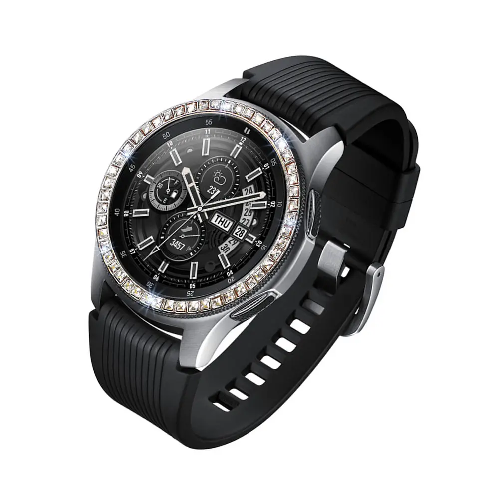 Цветной чехол с бриллиантами для Samsung Galaxy Watch 42 мм защитное кольцо ободк