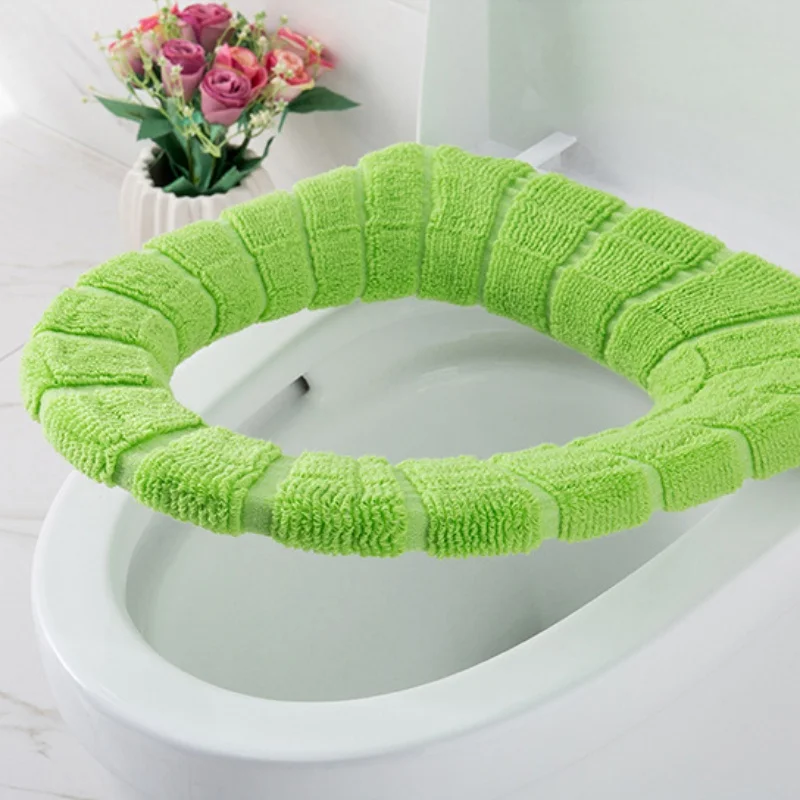 Universal Warm Soft Washable Toilet Seat Cover Mat Set for Home Decor Closestool Mat Seat Case Toilet Lid Cover Accessories