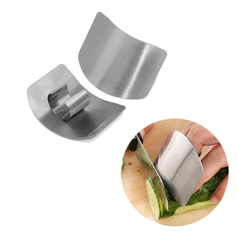 HOT Durable Finger Guard Protect C Slice Stainless Steel Kitchen Hand Protect 