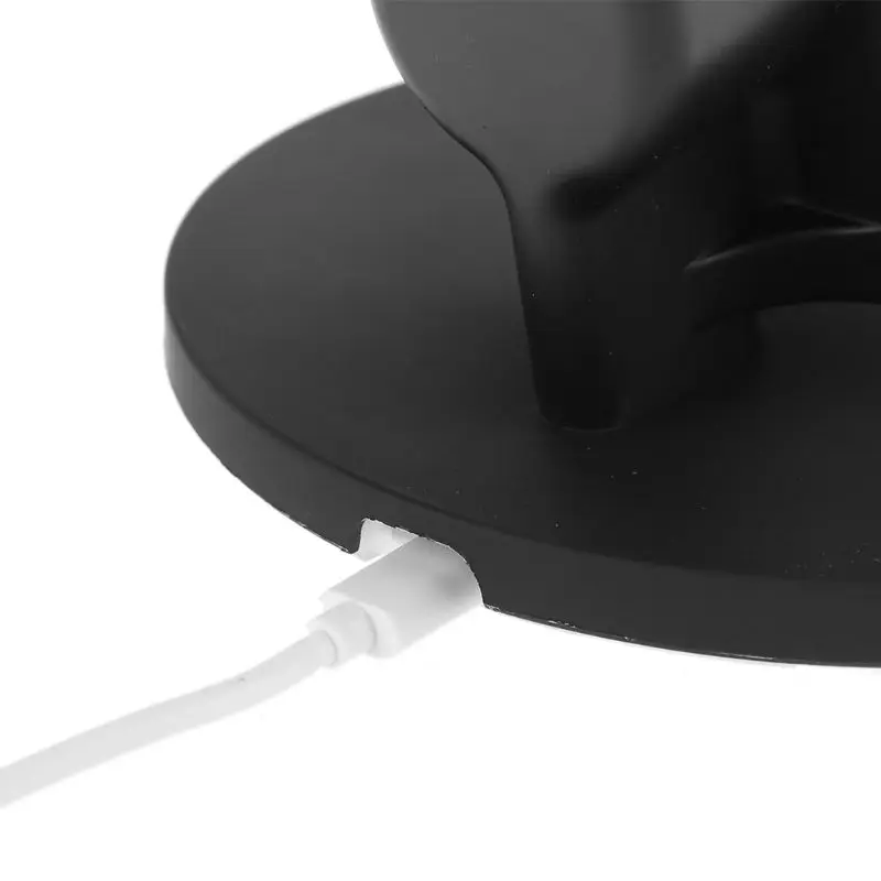 10W Color LED Angel Wings Qi Wireless Fast Charger Stand Holder for Mobile Phone