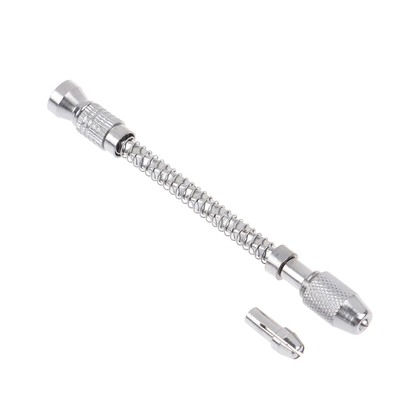 

1PC Mini Spiral Hand Drill Full Metal Hand Twist Drill Manual Punching Tool Drilling Woodworking Tool