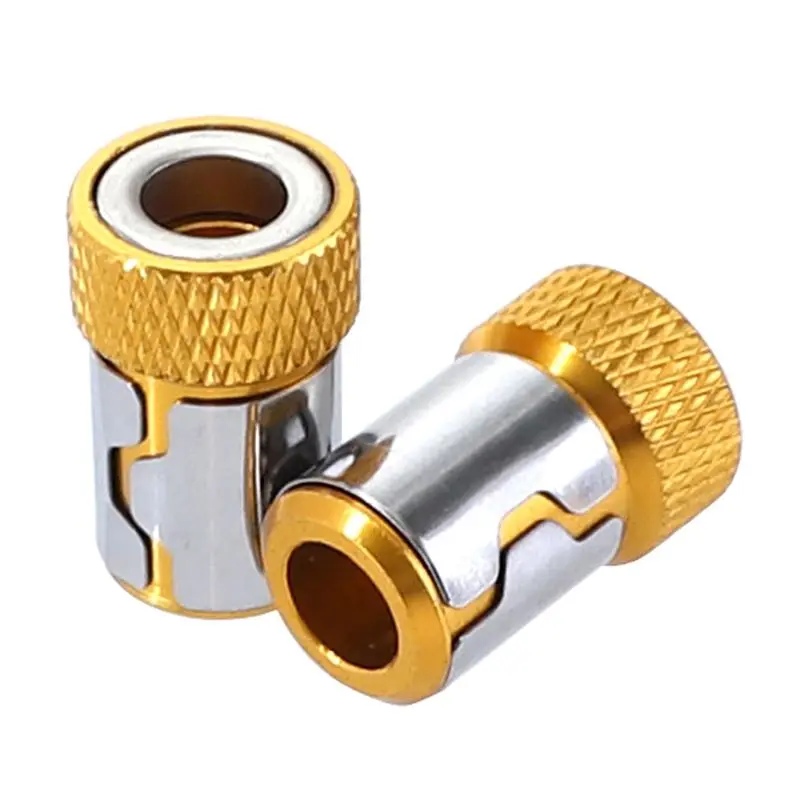 Screwdriver Bits Magnetic Ring 1/4" 6.35mm Metal Strong Magnetizer Screw for Electric Phillips