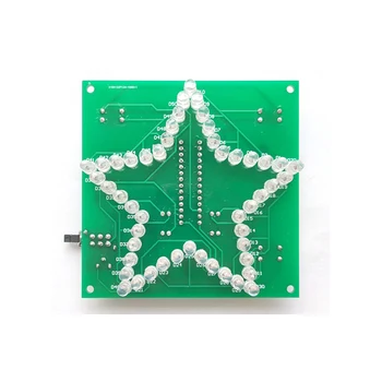 

A7-- DIY Kit Colorful Glittering Five-Pointed Star Water Light LED Water Light Flashing LED Module DC 4.5V-5V 1.6mm PCB Decor