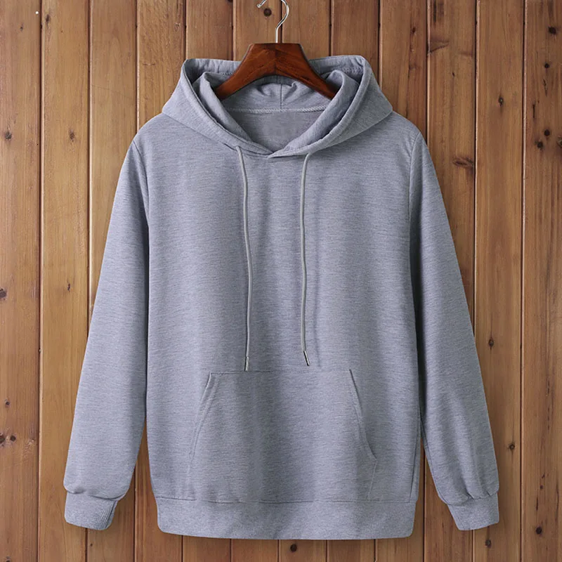 light grey Модные брендовые женские толстовки весна осень повседневные толстовки женские одноцветные толстовки Толстовка Топы - Цвет: light grey
