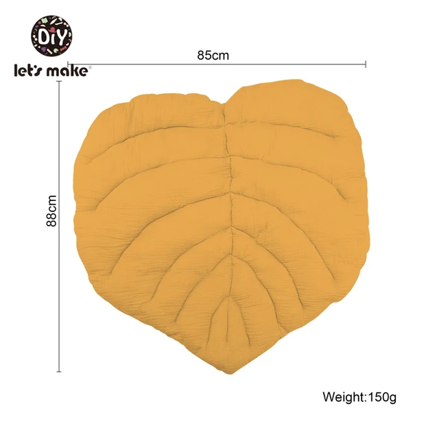 1pc Play Mat Newborn Infant Cotton Leaf Leaves Blanket Soft Floor Playmat 85*88cm Play Mat Cartoon Animal Carpet Rug Let's Make 2