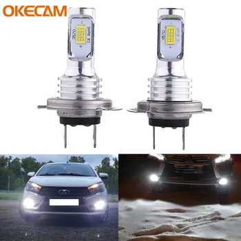

2Pcs H7 LED Lamp Super Bright 2 3570SMD Car Fog Lights 12V 24V 6000K White Driving Running Led H7 Bulbs for Auto Automotive
