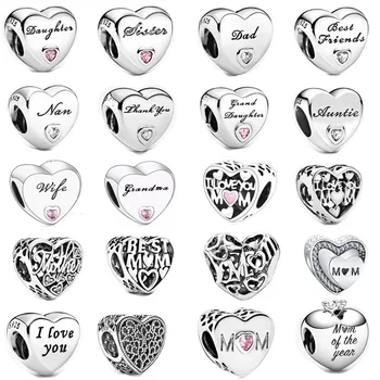 

NEW 925 silver mickey minnie Nemo Lilo & Stitch Aristocats DIY fine beads Fit Original Pandora Charm Bracelet Jewelry making