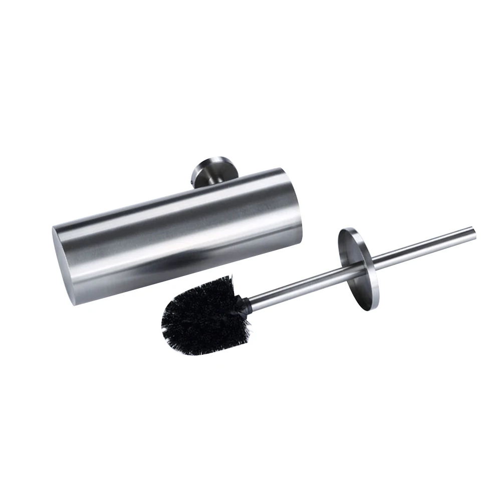 Toilet Brush Bathroom Wall Mounted Toilet Brush Holder Cleaning Tool Bathroom Accessorie Black Brushed Stainless Steel bathroom accessories toilet brush holder
