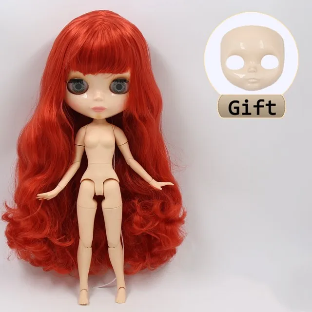 BL1045 a ICY 1/6 Blyth Подгонянная Обнаженная кукла с натуральной кожей тела, глянцевое лицо для ребенка подарок, игрушка - Цвет: BL1045 a