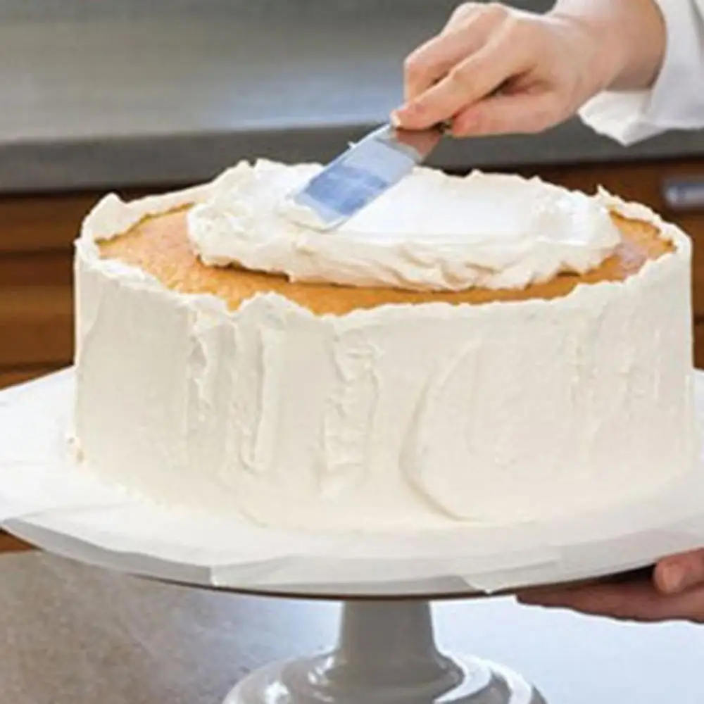 6 Inch Stainless Steel Butter Cake Cream Knife Spatula Wooden Handle Kitchen Smoother Spreader Fondant Pastry Decoration |
