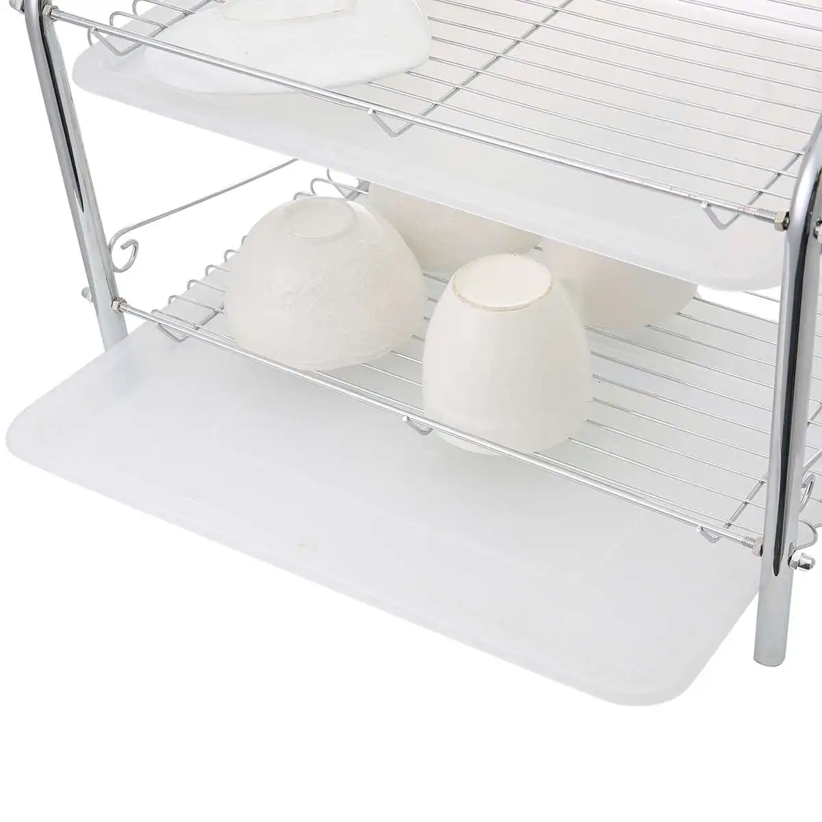 3 Layer Stainless Steel Cutlery Stand Shelf Cutlery Dish Rack Kitchen Dish Storage Rack Drain Storage Rack Knife Holder New