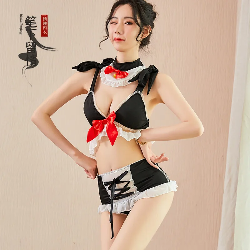 

The Latest Fashion And Personality Nightlife: European And American Sexy Underwear Uniform Maid Suit Passion Temptation Tease Bo