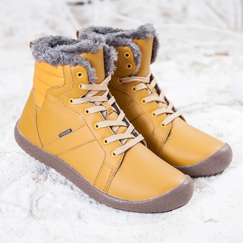 

Women Snow Boots chelsea boots men's Rubber Winter for men Timber land Cowboy footwear men leather ankle warm calzado hombre