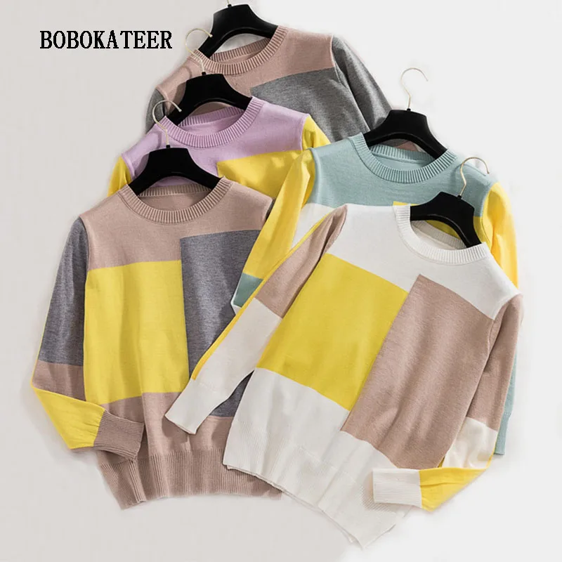 

BOBOKATEER hiver christmas sweater women turtleneck clothes women sweater pullover sueter mujer invierno 2019 pull femme