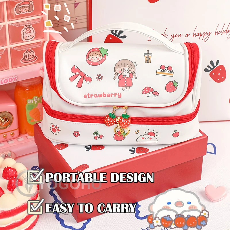 Lovely Pencil Case Kawaii Large Capacity Pencilcase School Pen Case  Portable Pencil Bag Pencils Pouch School Pen Box Stationery