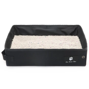 

Folding Cat Pet Litter Box Waterproof Outdoor Foldable Portable Travel Toilet for Puppy Cats Dogs Seat