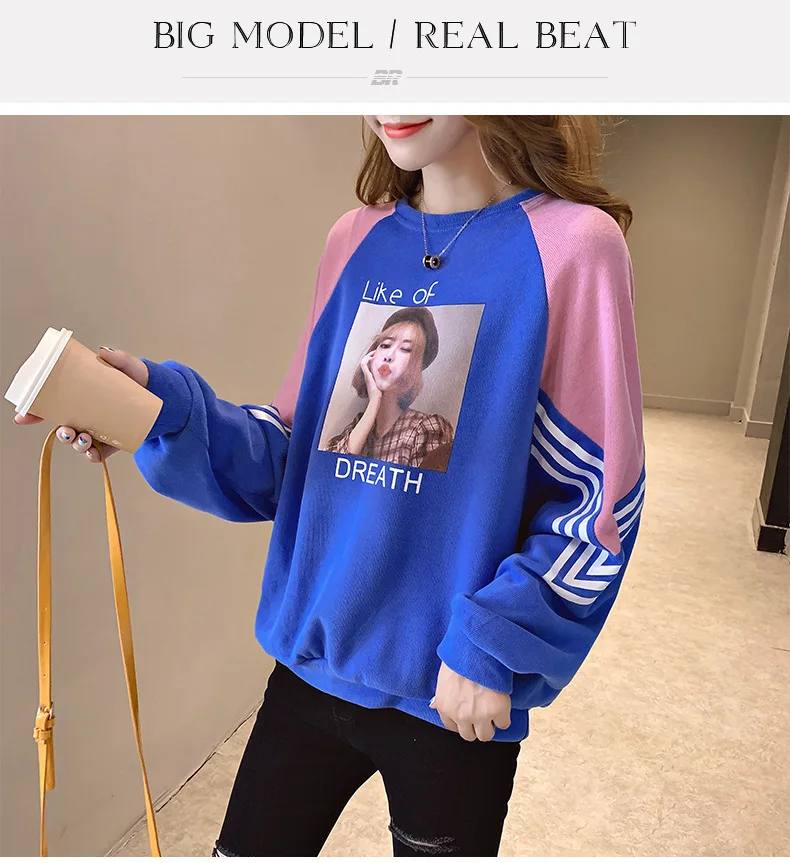 New Colour-Colour-Coloured and Loose-Size Women's Round-collar Guard Fashion